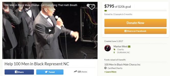 100 Men In Black Go Fund Me Page